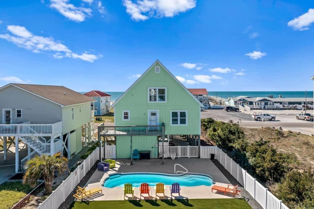 Pool Haven Ocean View Villa Oak Island Eksteriør bilde