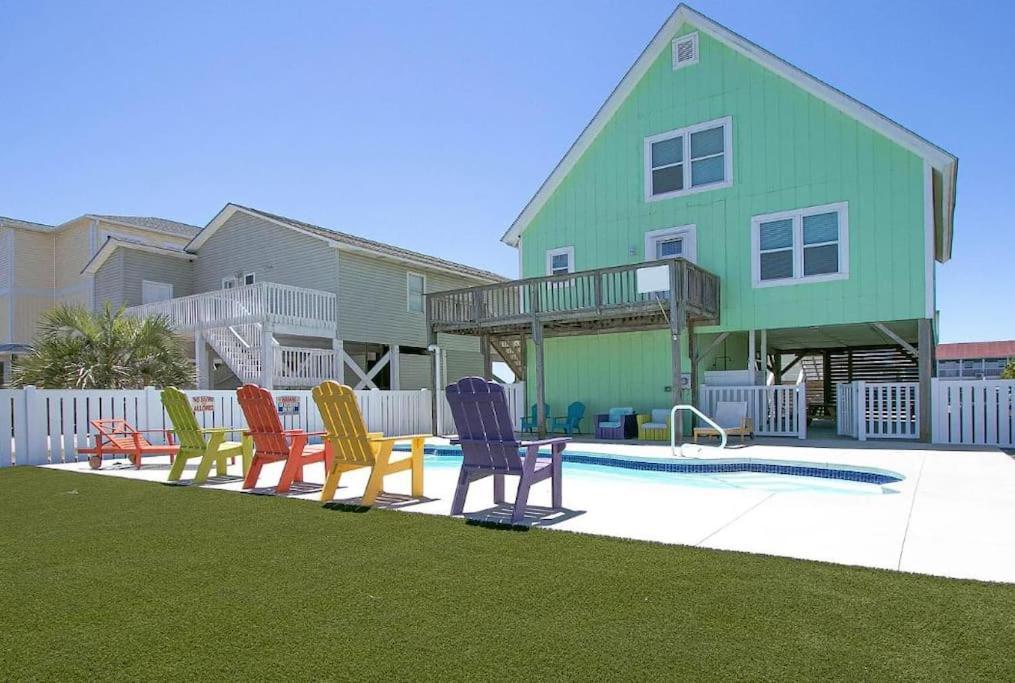 Pool Haven Ocean View Villa Oak Island Eksteriør bilde