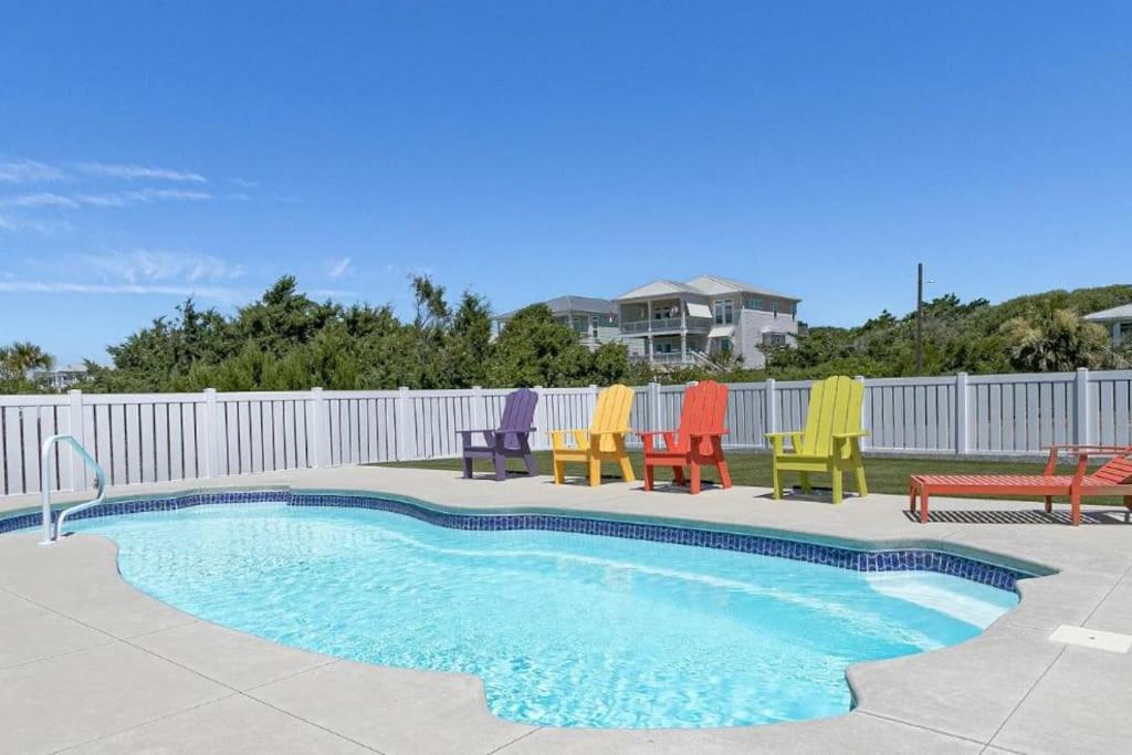Pool Haven Ocean View Villa Oak Island Eksteriør bilde