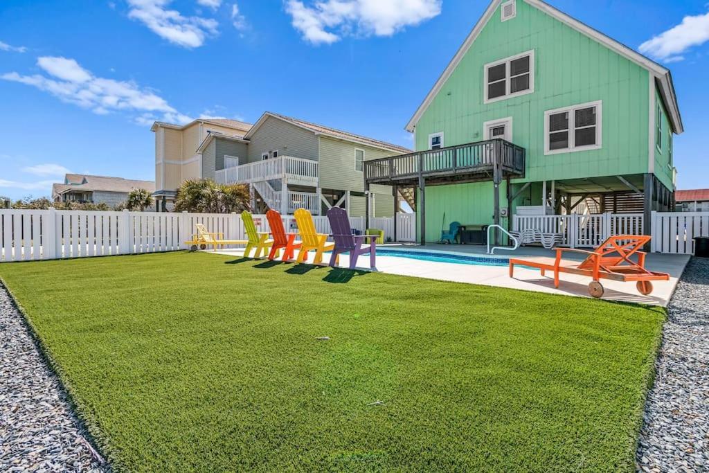 Pool Haven Ocean View Villa Oak Island Eksteriør bilde